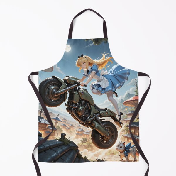 Item preview, Anime Alice Motorcycle Adventure Fantasy Wonderland Biker Art designed and sold by Killington.