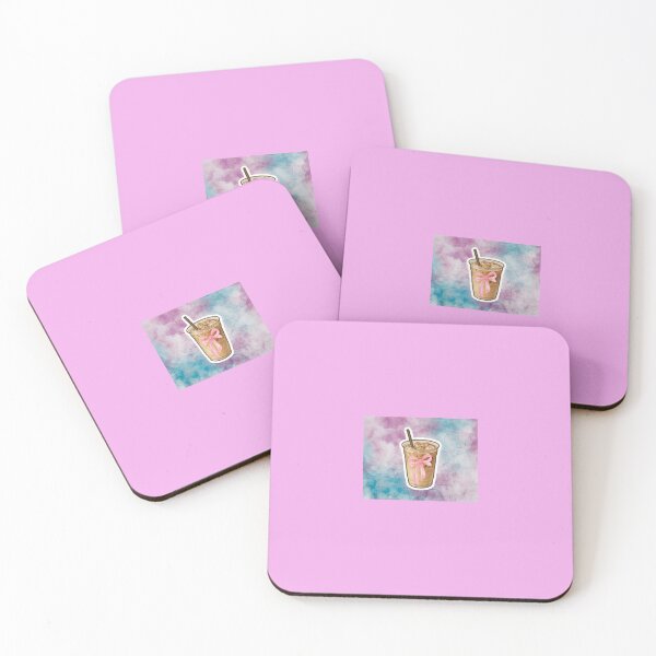 Item preview, Iced Coffe Bow Coquette Pink and purple designed and sold by SimplyPsycho.