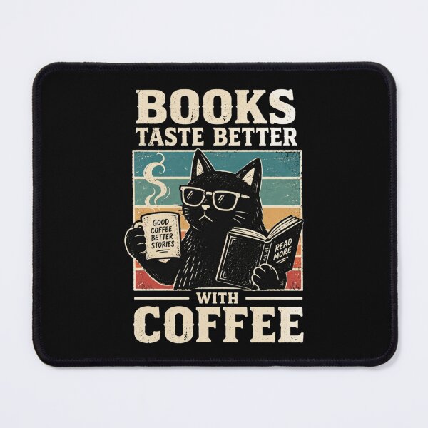 Item preview, Books Taste Better With Coffee designed and sold by StockAnime.