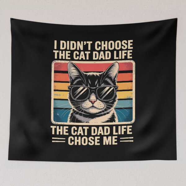 Item preview, Cat Dad Life Retro Sunglasses Cat designed and sold by Dmo3HarkoArt.