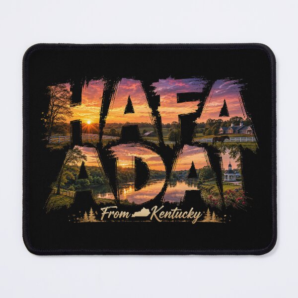 Item preview, Håfa Adai from Kentucky: Bluegrass Country Sunset Spirit designed and sold by BlissBlvdShop.