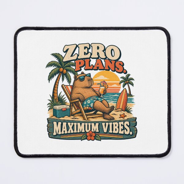 Item preview, Capybara beach mood designed and sold by AlfredoBela.