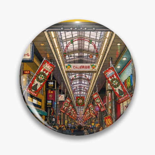 Item preview, Osaka Tenjinbashisuji Shopping Street Pixel Art designed and sold by sabusabu78.