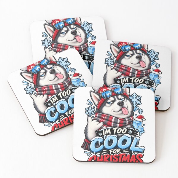 Item preview, I'm Too Cool For Christmas Husky Shirt Funny Husky Christmas Shirt designed and sold by KnrNazimTHRE4DS.