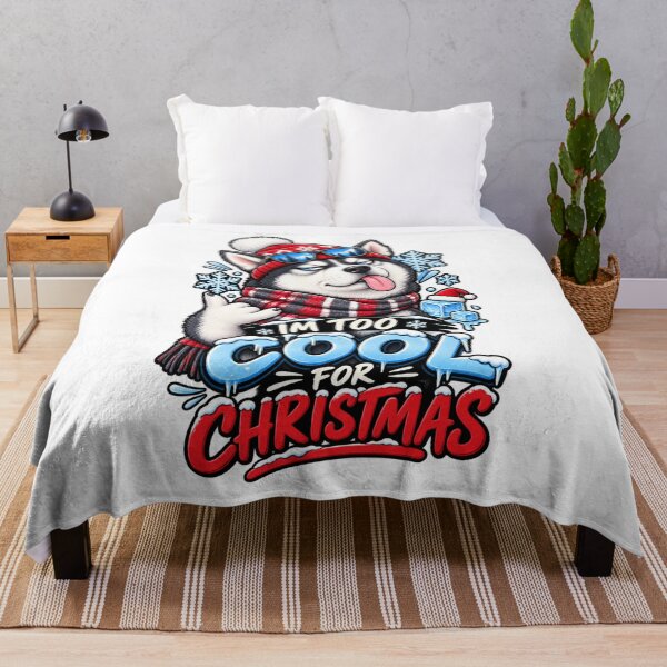 Item preview, I'm Too Cool For Christmas Husky Shirt Funny Husky Christmas Shirt designed and sold by KnrNazimTHRE4DS.