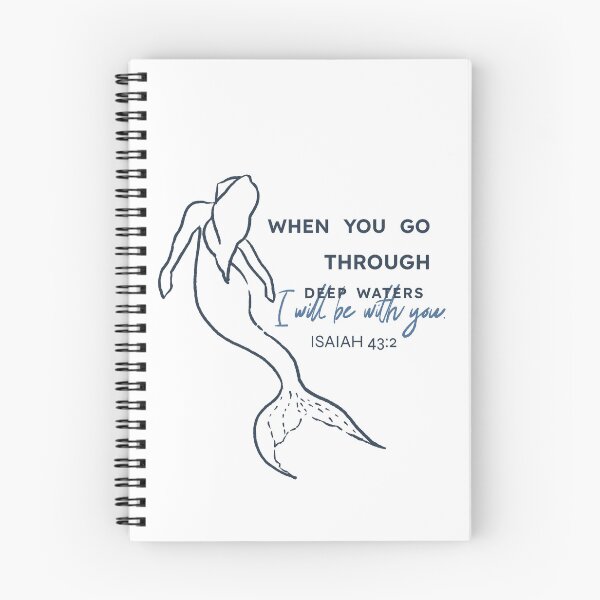 Item preview, Isiah 43:2 Bible Verse Mermaid Design designed and sold by GraceArkell.