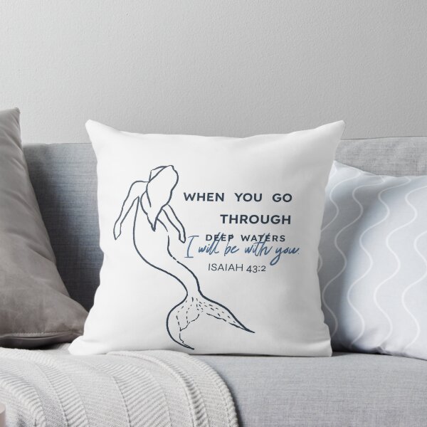 Item preview, Isiah 43:2 Bible Verse Mermaid Design designed and sold by GraceArkell.