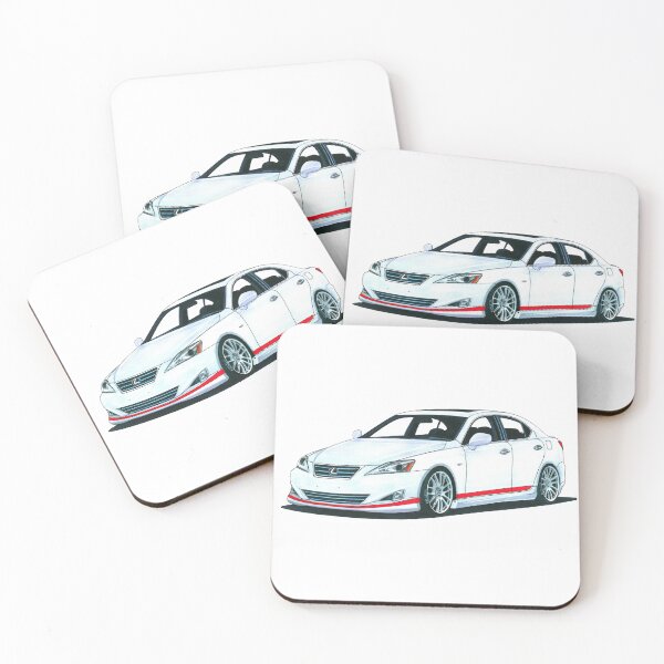 Item preview, Exclusive drawing legendary modified jdm sport car white IS 350 AWD Sedan V6 designed and sold by Cars23.