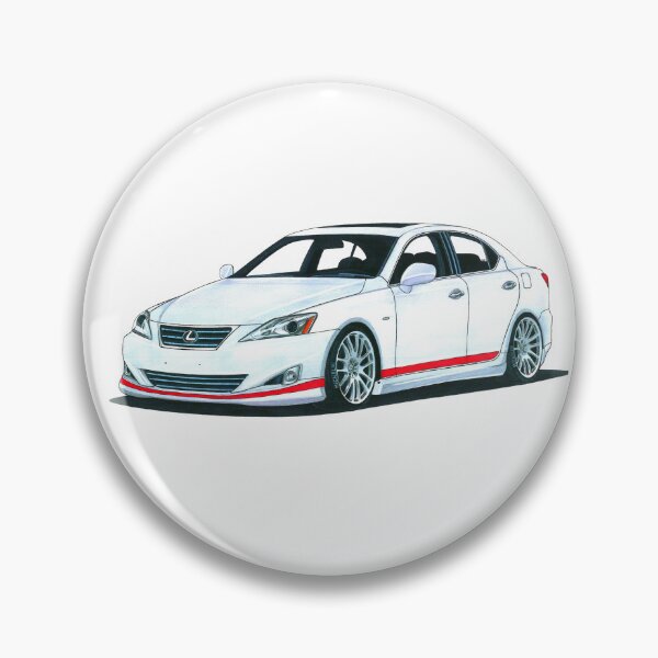 Item preview, Exclusive drawing legendary modified jdm sport car white IS 350 AWD Sedan V6 designed and sold by Cars23.