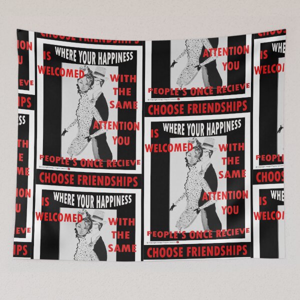 Item preview, "CHOOSE FRIENDSHIPS WHERE YOUR HAPPINESS IS WELCOME" no.18 designed and sold by VAVibrationArt.