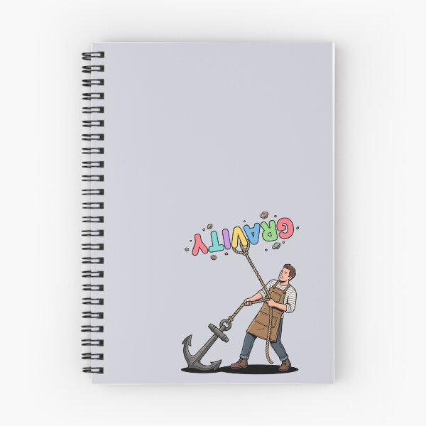Item preview, Anchoring Gravity Funny Physics Literal Humor Art designed and sold by Rare By Hero.