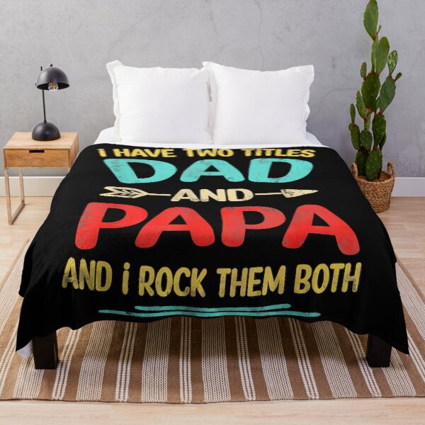 Item preview, I Have Two Titles Dad And Papa And I Rock Them Both Grandfather Grandparent Parent designed and sold by CharlieConon.