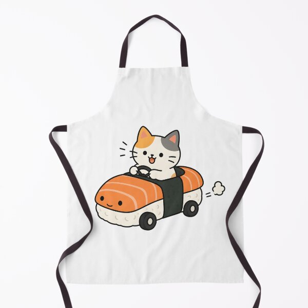 Item preview, Cute Cat Driving a Sushi Car designed and sold by Moonlight Gallery.