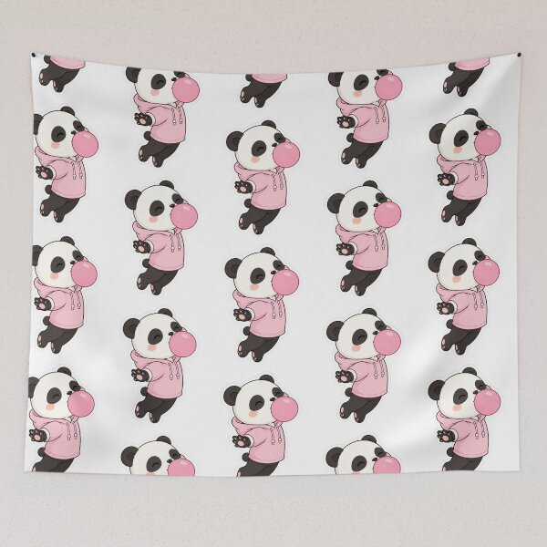 Item preview, Panda Blowing Pink Bubble designed and sold by Snurly.