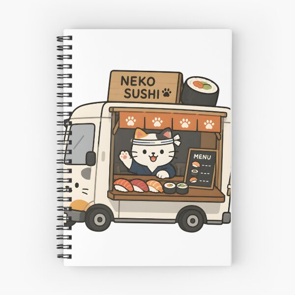 Item preview, Cute Cat Paw Stealing Salmon Sushi designed and sold by Moonlight Gallery.