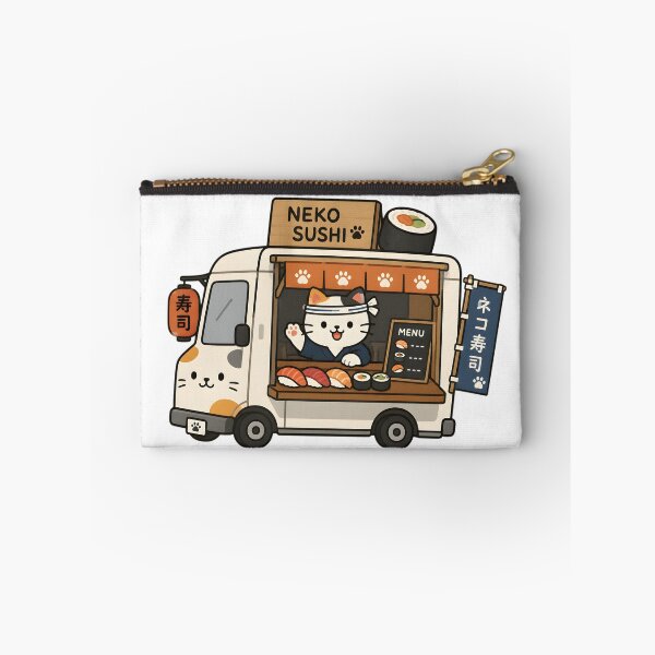 Item preview, Cute Cat Paw Stealing Salmon Sushi designed and sold by Moonlight Gallery.