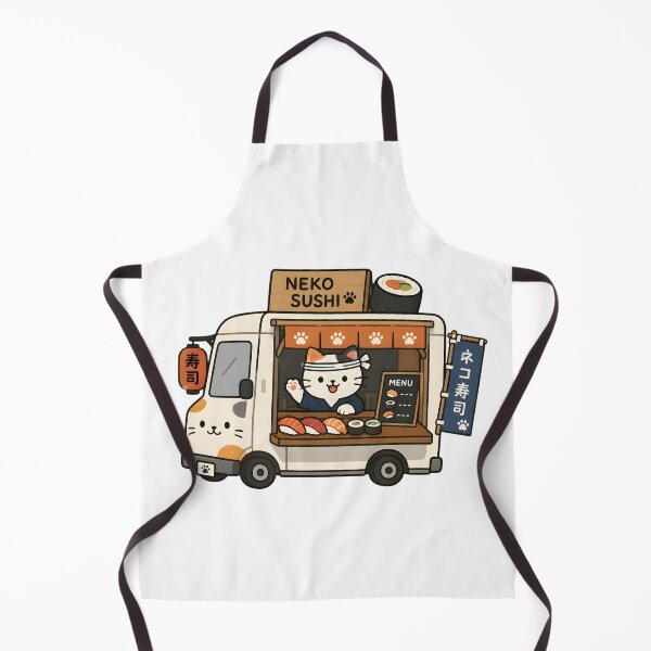 Item preview, Cute Cat Paw Stealing Salmon Sushi designed and sold by Moonlight Gallery.