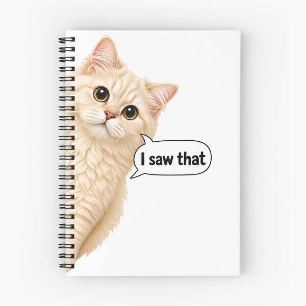 Item preview, I Saw That Funny Cat Meme – Cute Fluffy Cat Lover Design designed and sold by TeehMeow.