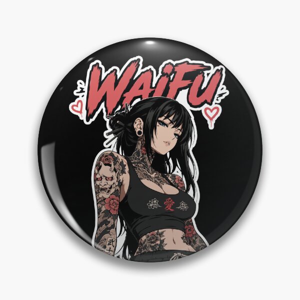 Item preview, Tattooed Waifu designed and sold by GhoulishGraphX.
