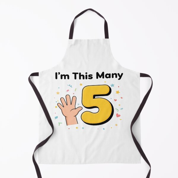 Item preview, I'm This Many Five — Kids Birthday Shirt designed and sold by Art&Fun.