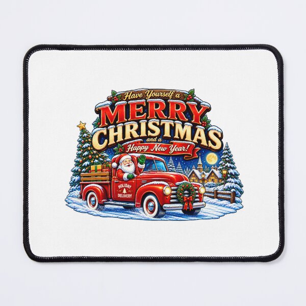 Item preview, Merry Christmas and a happy New Year designed and sold by DailyQuestPrint.