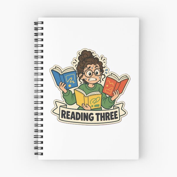 Item preview, Currently Reading Three | Funny Booktok Reading Gift Design designed and sold by StickyGuys.