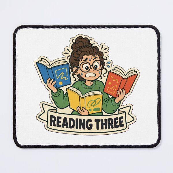 Item preview, Currently Reading Three | Funny Booktok Reading Gift Design designed and sold by StickyGuys.