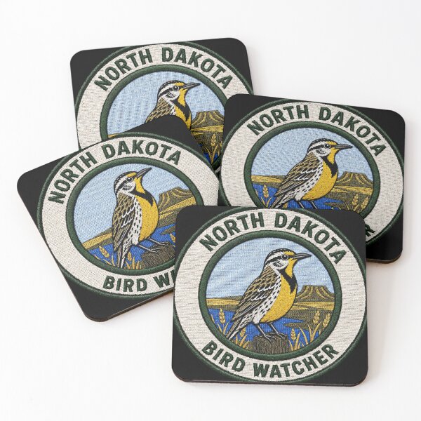 Item preview, North Dakota Western Meadowlark State Bird Patch designed and sold by The-Drip-Studio.