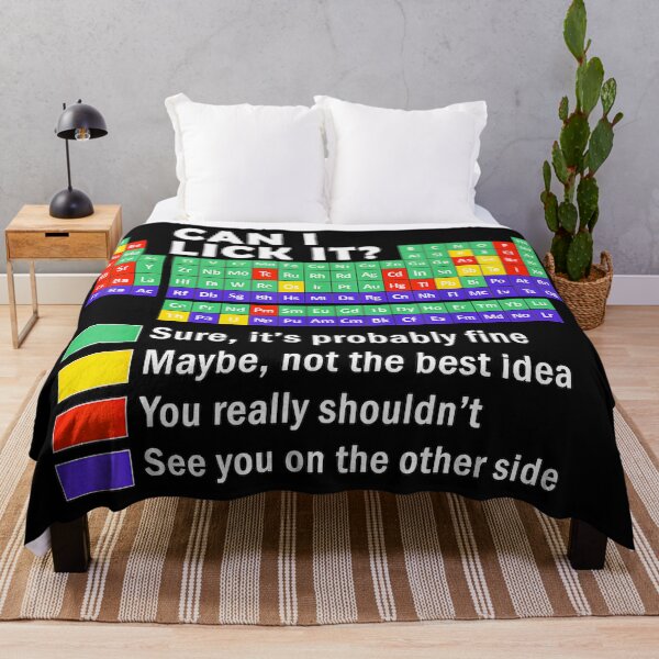 Item preview, Can I Lick It? Chemistry Periodic Table Science Funny Scientist Chemist designed and sold by CharlieConon.