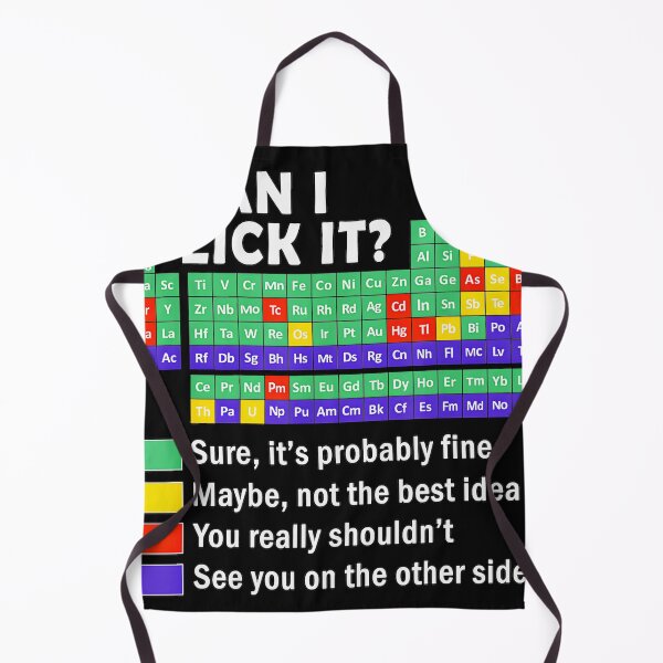 Item preview, Can I Lick It? Chemistry Periodic Table Science Funny Scientist Chemist designed and sold by CharlieConon.