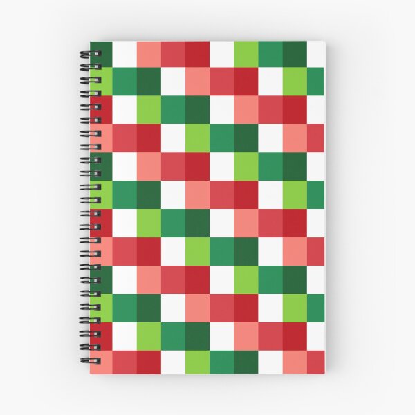 Item preview, Geometric Cubes Design, Christmas Red White and Green Squares Pattern, Xmas Holiday Background designed and sold by bestggraphico.