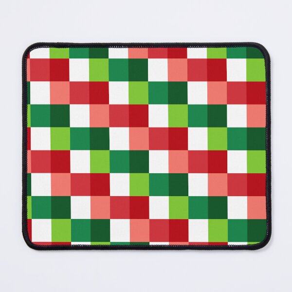 Item preview, Geometric Cubes Design, Christmas Red White and Green Squares Pattern, Xmas Holiday Background designed and sold by bestggraphico.