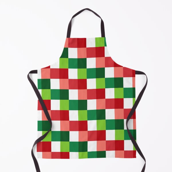 Item preview, Geometric Cubes Design, Christmas Red White and Green Squares Pattern, Xmas Holiday Background designed and sold by bestggraphico.