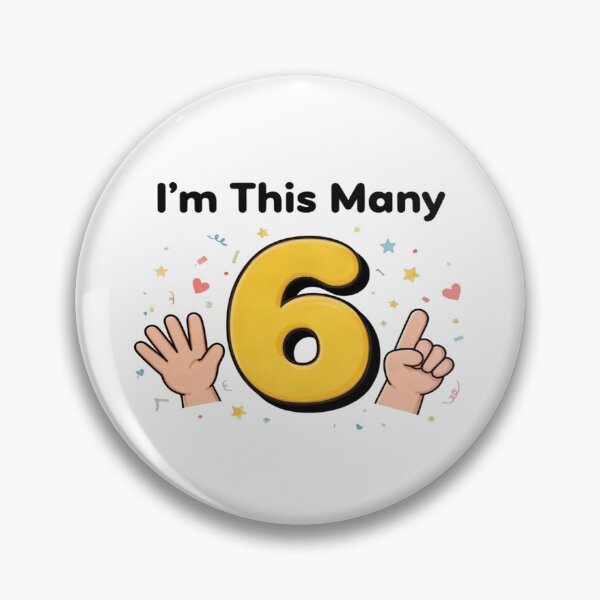 Item preview, I'm This Many Six — Kids Birthday Shirt designed and sold by Art&Fun.