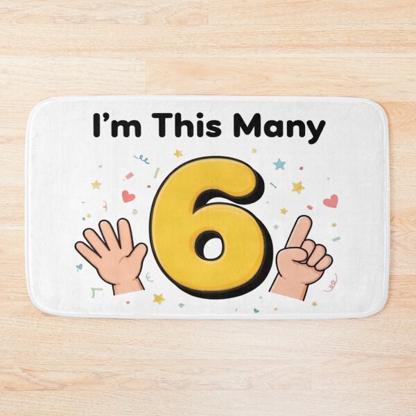 Item preview, I'm This Many Six — Kids Birthday Shirt designed and sold by Art&Fun.