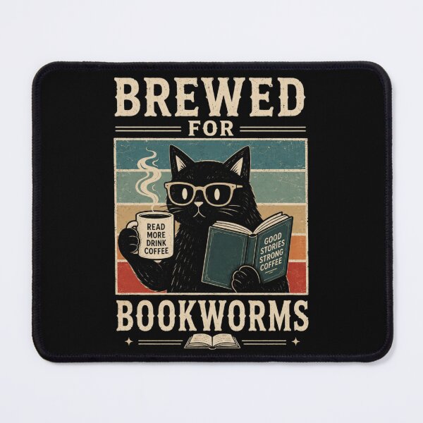 Item preview, Brewed for Bookworms – Coffee and Book Lover Vintage Design designed and sold by StockAnime.