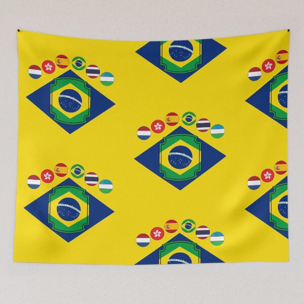 Item preview, Brazil Futsal Hexacampeão - 6 Stars Host Nations Crest Edition designed and sold by p-Phictures4.