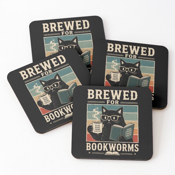 Item preview, Brewed for Bookworms – Coffee and Book Lover Vintage Design designed and sold by StockAnime.