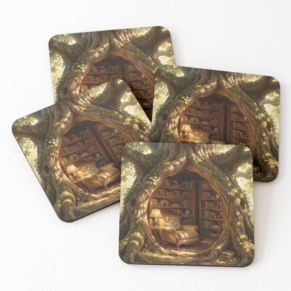 Item preview, Relaxing with a book in a tree hollow designed and sold by FotoworldEdel.