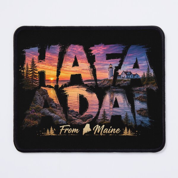 Item preview, Håfa Adai from Maine: Lighthouse Coast & Pine Sunrise designed and sold by BlissBlvdShop.
