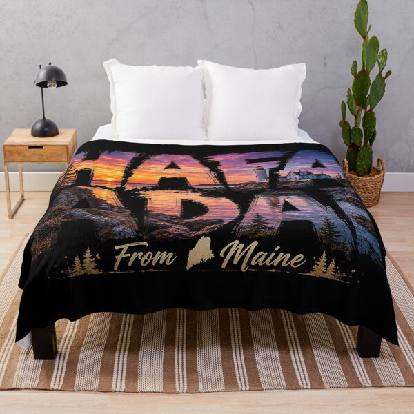 Item preview, Håfa Adai from Maine: Lighthouse Coast & Pine Sunrise designed and sold by BlissBlvdShop.