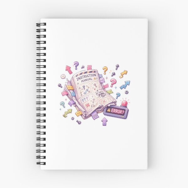 Item preview, Instruction Manual Error | Funny Kawaii Sticker designed and sold by blossomfun.