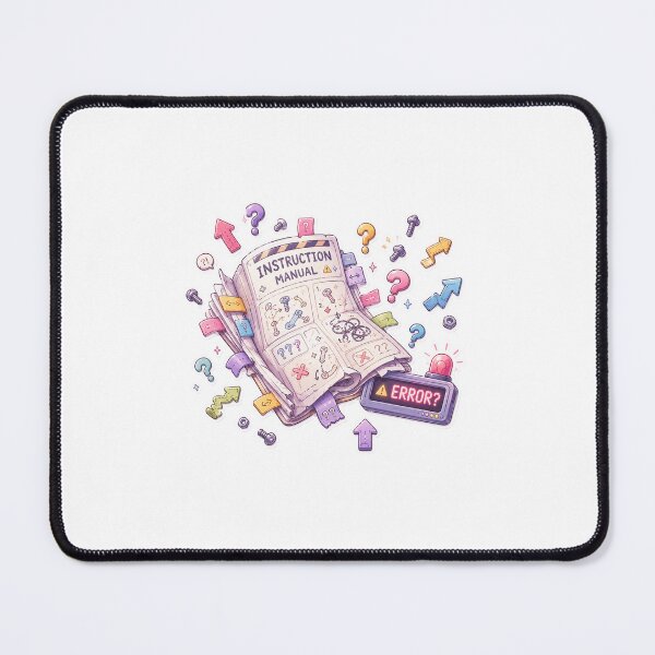 Item preview, Instruction Manual Error | Funny Kawaii Sticker designed and sold by blossomfun.