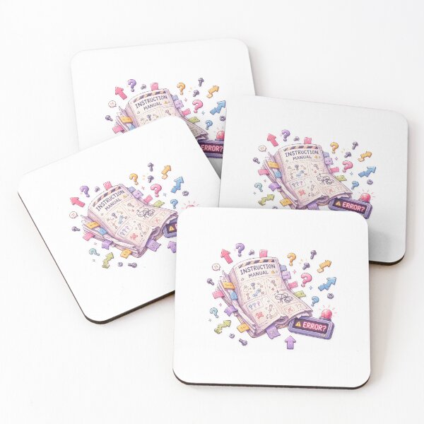 Item preview, Instruction Manual Error | Funny Kawaii Sticker designed and sold by blossomfun.