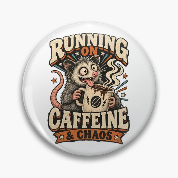 Item preview, RUNNING ON CAFFEINE & CHAOS designed and sold by AlfredoBela.
