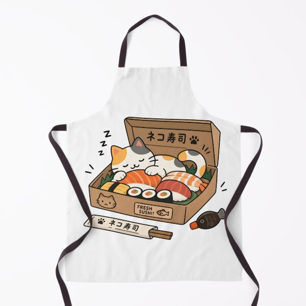 Item preview, Cute Sleeping Cat in Sushi Box designed and sold by Moonlight Gallery.