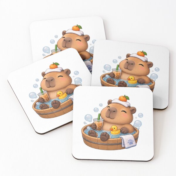 Item preview, capybara in jacuzzi designed and sold by Savnyy.
