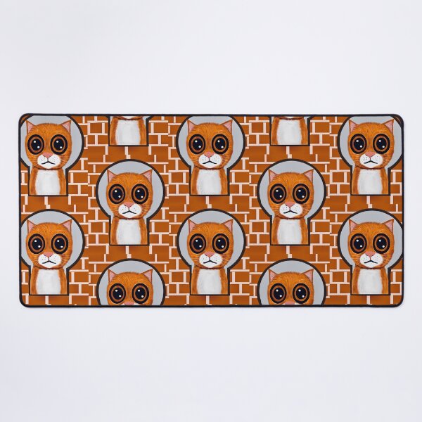 Item preview, Cartoon Cat with Big Eyes Looking Through The Keyhole designed and sold by Elaine M Hayward .