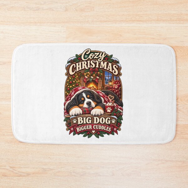 Item preview, Cozy Christmas Bernese Mountain Dog Shirt Big Dog Bigger Cuddles Shirt designed and sold by KnrNazimTHRE4DS.