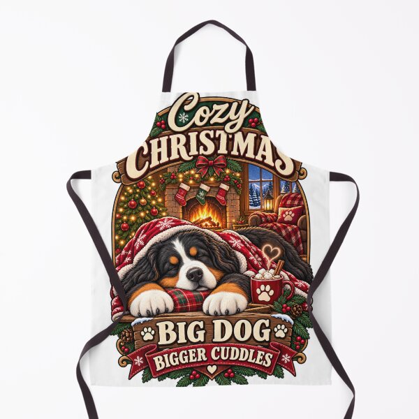 Item preview, Cozy Christmas Bernese Mountain Dog Shirt Big Dog Bigger Cuddles Shirt designed and sold by KnrNazimTHRE4DS.